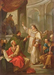 Die Predigt des Heiligen Stephanus, 1745